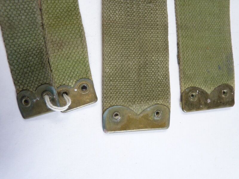 Original WW2 Pattern British Army L Straps Pair - 37 Pattern Webbing Haversack - The Militaria Shop