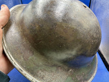 Load image into Gallery viewer, Original WW2 British Army (South African) Mk2 Combat Helmet & Liner Set - The Militaria Shop