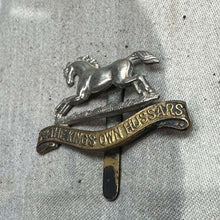 Load image into Gallery viewer, Original WW2 British Army Cap Badge - 3rd The King's Own Hussars - The Militaria Shop