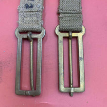Load image into Gallery viewer, Original WW2 British Army 37 Pattern Webbing Brace Adaptors Pair - The Militaria Shop