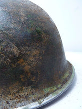 Load image into Gallery viewer, Mk3 Canadian / British Army Original WW2 Turtle Helmet High Rivet - The Militaria Shop