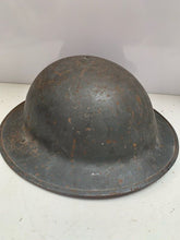 Load image into Gallery viewer, Original WW2 British Army Civil Defence Complete Helmet, Liner & Chinstrap - The Militaria Shop