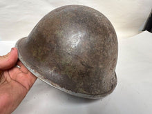 Load image into Gallery viewer, Mk3 Canadian / British Army Original WW2 Turtle Helmet High Rivet - The Militaria Shop