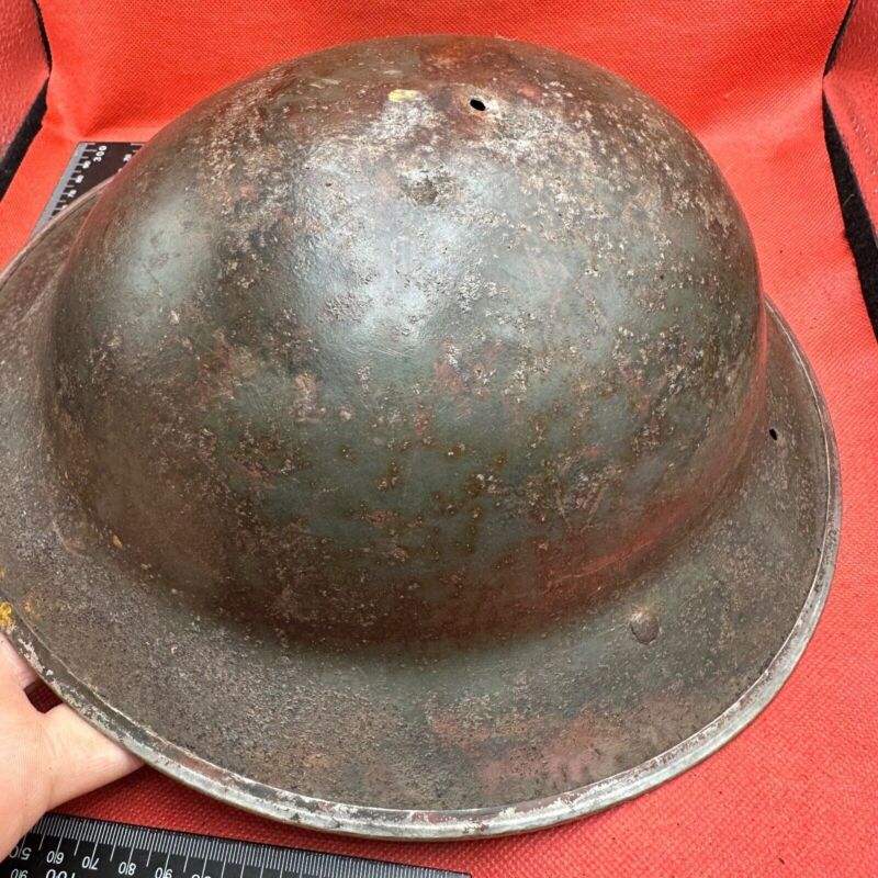 British Army Mk2 Brodie Helmet - Original WW2 - South African Manufactured - The Militaria Shop