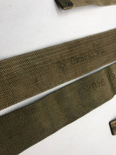 Load image into Gallery viewer, Original WW2 British Army 37 Pattern L Straps Pair - Wartime Dated - The Militaria Shop