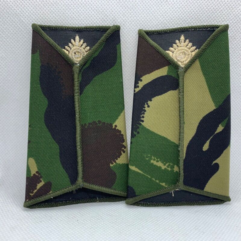 CCF DPM Camo Rank Slides / Epaulette Pair Genuine British Army - NEW - The Militaria Shop