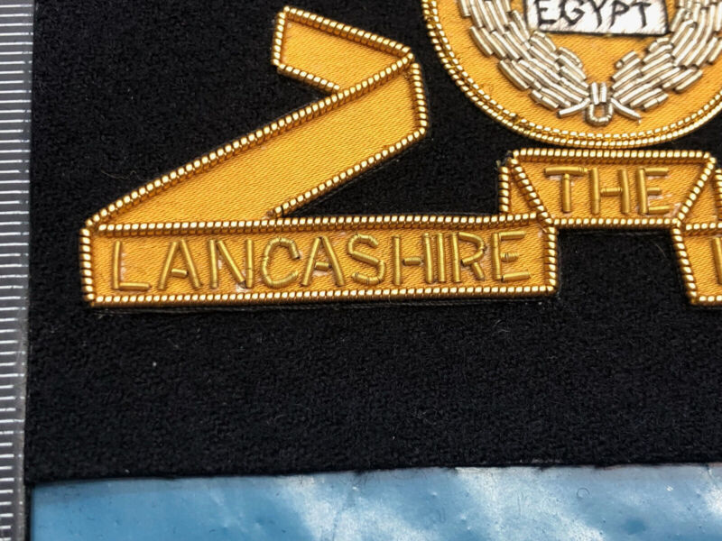 British Army Bullion Embroidered Blazer Badge - Lancashire Fusiliers Regiment - The Militaria Shop