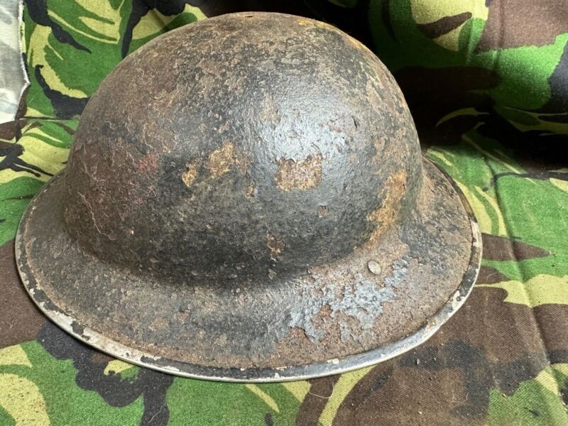 British Army Mk2 Brodie Helmet - Original WW2 - South African Manufactured - The Militaria Shop