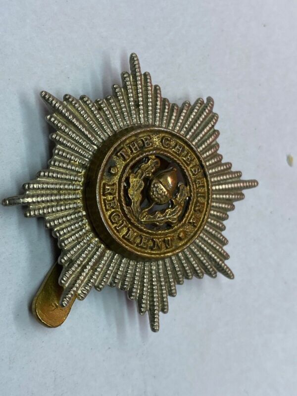Original WW1 / WW2 British Army Cheshire Regiment Cap Badge - The Militaria Shop