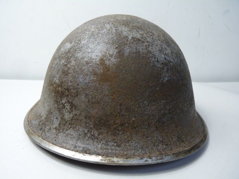 Mk3 Canadian / British Army Original WW2 Turtle Helmet High Rivet - The Militaria Shop
