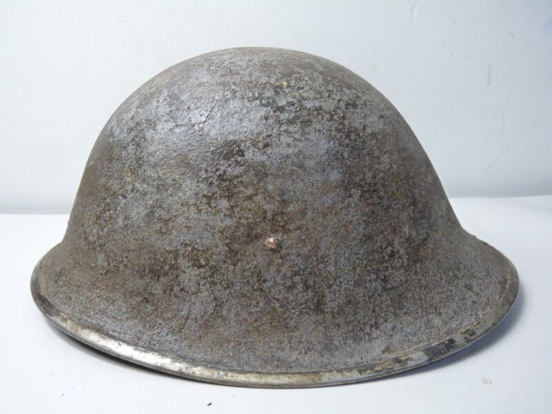Mk3 Canadian / British Army Original WW2 Turtle Helmet High Rivet - The Militaria Shop