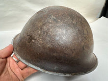Load image into Gallery viewer, Mk3 Canadian / British Army Original WW2 Turtle Helmet High Rivet - The Militaria Shop