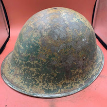 Charger l'image dans la galerie, Original British / Canadian Army WW2 Soldiers Military Combat Mk3 Turtle Helmet - The Militaria Shop