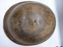 Load image into Gallery viewer, Original WW2 British / Canadian Army Mk3 High Rivet Turtle Army Combat Helmet - The Militaria Shop