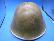 Charger l'image dans la galerie, Original WW2 British / Canadian Army Mk3 High Rivet Turtle Army Helmet & Lin - The Militaria Shop