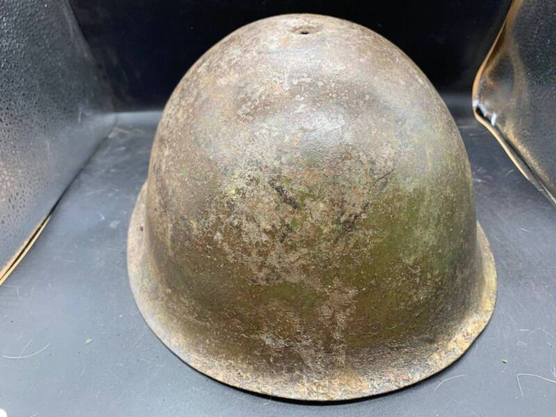 Original WW2 Onwards (1945-1952) British Army Mk4 Turtle Helmet - The Militaria Shop