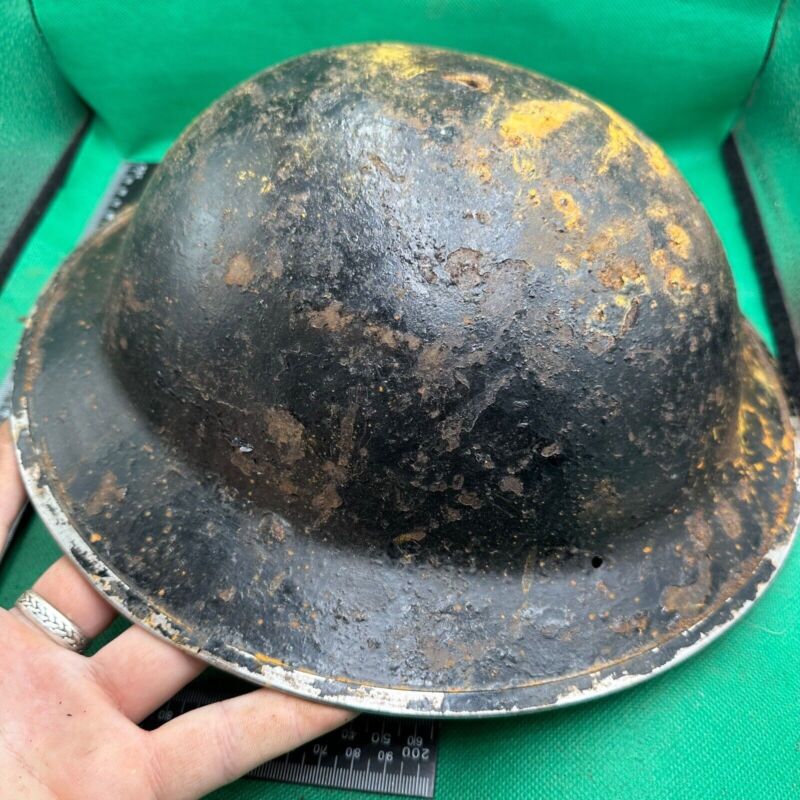 British Army Mk2 Brodie Helmet - Original WW2 - South African Manufactured - The Militaria Shop
