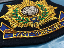 Lade das Bild in den Galerie-Viewer, British Army Bullion Embroidered Blazer Badge - East Yorkshire Regiment - The Militaria Shop