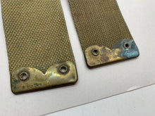 Load image into Gallery viewer, Original WW2 British Army 37 Pattern L Straps Pair - Wartime Dated - The Militaria Shop