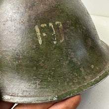 Load image into Gallery viewer, Original WW2 Helmet British / Canadian Army WW2 Mk3 Turtle Helmet - The Militaria Shop