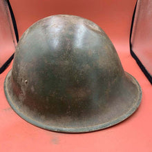 Load image into Gallery viewer, Original British / Canadian Army WW2 Soldiers Military Combat Mk3 Turtle Helmet - The Militaria Shop