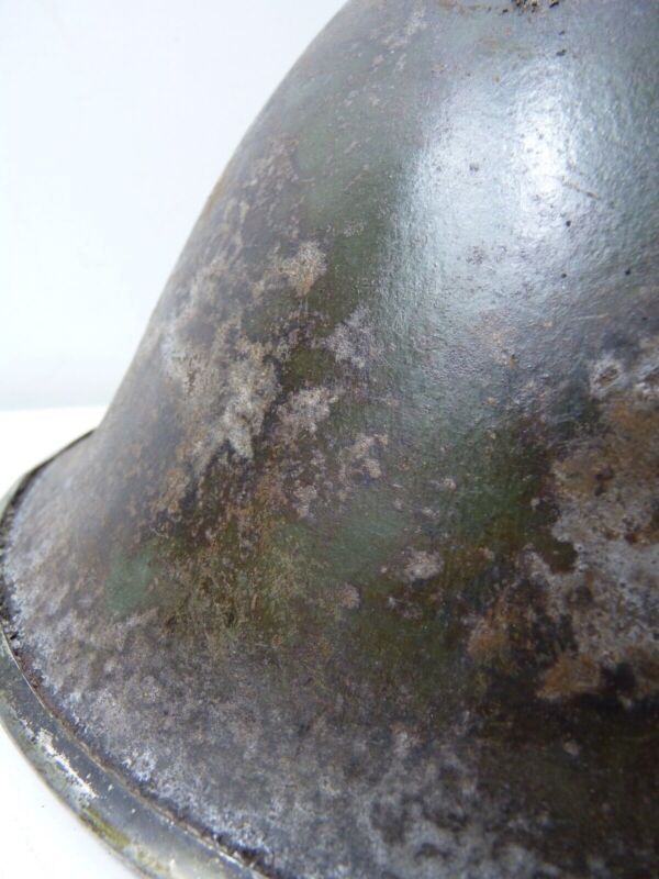 Mk3 Canadian / British Army Original WW2 Turtle Helmet High Rivet - The Militaria Shop