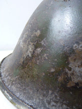 Load image into Gallery viewer, Mk3 Canadian / British Army Original WW2 Turtle Helmet High Rivet - The Militaria Shop