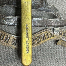 Load image into Gallery viewer, Original WW2 British Army Cap Badge - 3rd The King's Own Hussars - The Militaria Shop