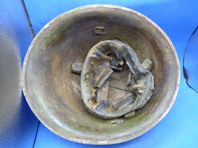 Charger l'image dans la galerie, Original WW2 British / Canadian Army Mk3 High Rivet Turtle Army Helmet & Lin - The Militaria Shop