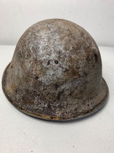 Load image into Gallery viewer, Mk3 Canadian / British Army Original WW2 Turtle Helmet High Rivet - The Militaria Shop