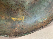 Load image into Gallery viewer, Original WW2 British / Canadian Mk3 Turtle Helmet Great Paint - The Militaria Shop