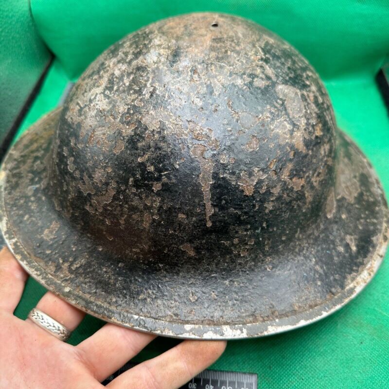 British Army Mk2 Brodie Helmet - Original WW2 - South African Manufactured - The Militaria Shop