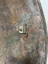 Load image into Gallery viewer, Mk3 Canadian / British Army Original WW2 Turtle Helmet High Rivet - The Militaria Shop