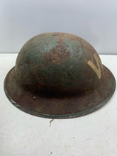 Load image into Gallery viewer, Original WW2 British Home Front Civil Defence Wardens Helmet & Liner - The Militaria Shop