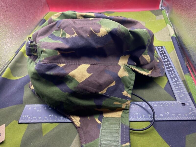 Original British Army DPM Camouflage Winter Cold Weather Cap with Ear Flaps - The Militaria Shop