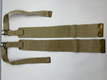 Load image into Gallery viewer, Original WW2 British Army 37 Pattern L Straps Pair - Wartime Dated - The Militaria Shop