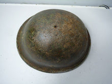 Load image into Gallery viewer, Mk3 Canadian / British Army Original WW2 Turtle Helmet High Rivet - The Militaria Shop
