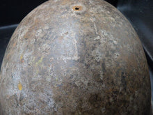 Load image into Gallery viewer, Mk3 Canadian / British Army Original WW2 Turtle Helmet High Rivet - The Militaria Shop