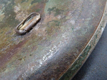 Load image into Gallery viewer, Mk3 Canadian / British Army Original WW2 Turtle Helmet High Rivet - The Militaria Shop