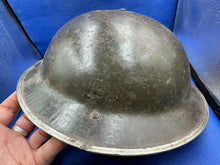 Load image into Gallery viewer, Original WW2 British Army Mk2 Combat Helmet Shell - South African - With Liner - The Militaria Shop