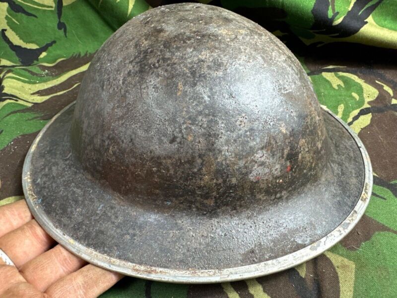 British Army Mk2 Brodie Helmet - Original WW2 - South African Manufactured - The Militaria Shop