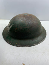 Load image into Gallery viewer, Original WW2 British Home Front Civil Defence Wardens Helmet & Liner - The Militaria Shop