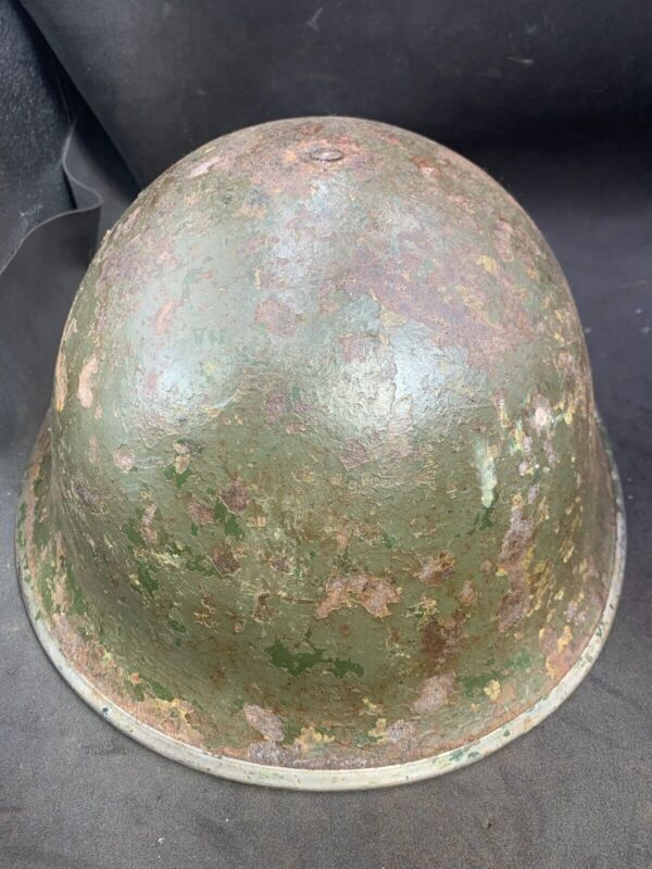 Original WW2 British Army / Canadian Army Mk3 Turtle Combat Helmet - The Militaria Shop