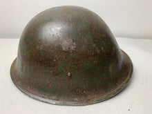 Load image into Gallery viewer, Mk3 Canadian / British Army Original WW2 Turtle Helmet High Rivet - The Militaria Shop