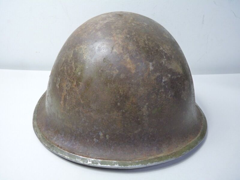 Mk3 Canadian / British Army Original WW2 Turtle Helmet High Rivet - The Militaria Shop