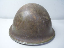 Load image into Gallery viewer, Mk3 Canadian / British Army Original WW2 Turtle Helmet High Rivet - The Militaria Shop