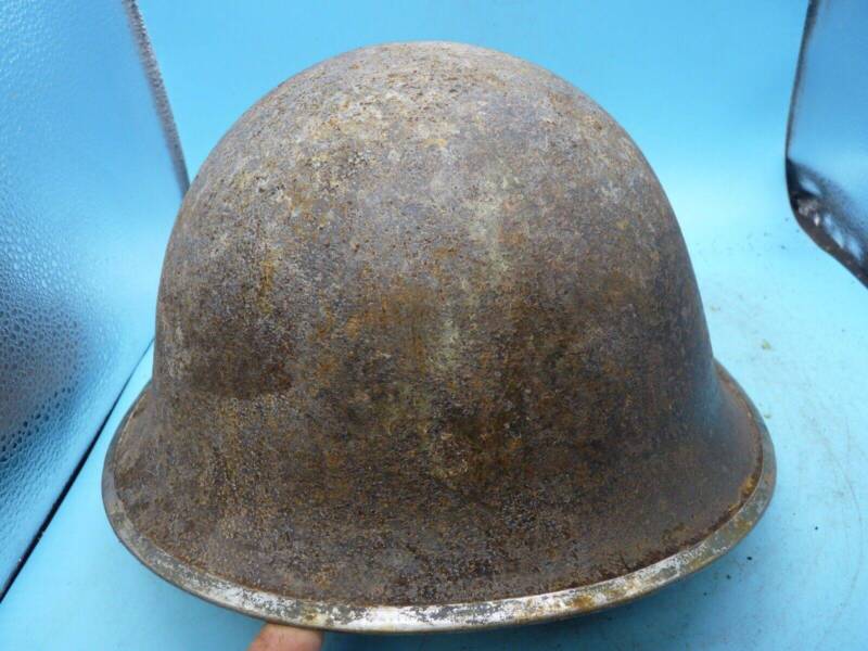 Original WW2 Onwards British Army Mk4 Turtle Helmet - The Militaria Shop