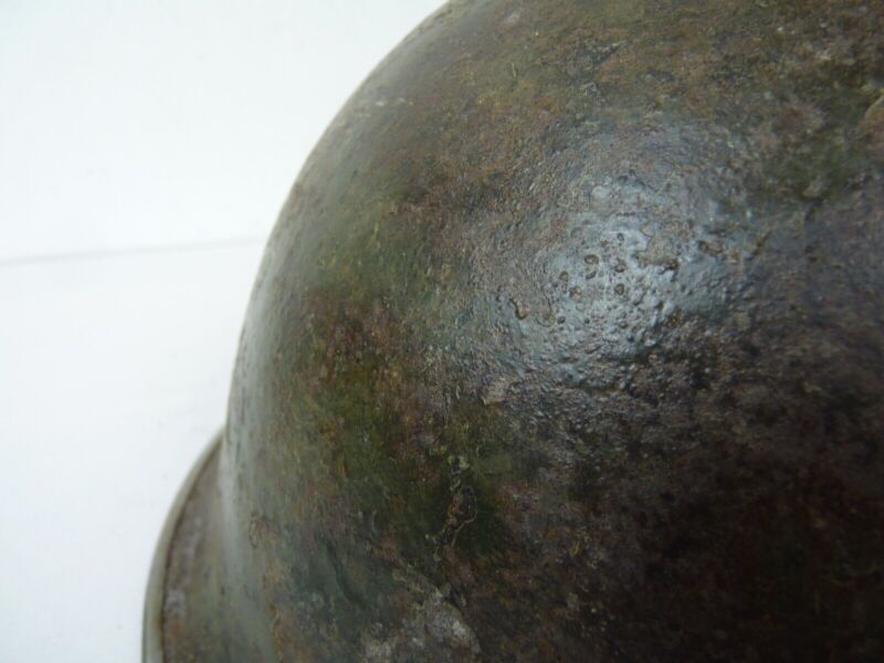 Original Mk3 Canadian / British Army WW2 Turtle Helmet High Rivet - The Militaria Shop