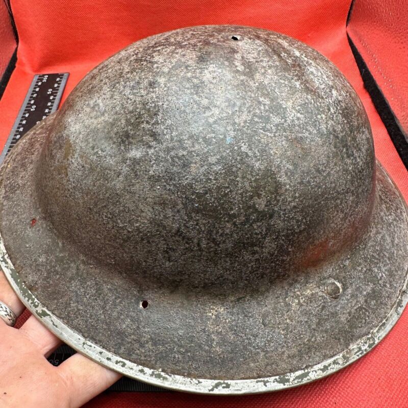 British Army Mk2 Brodie Helmet - Original WW2 - South African Manufactured - The Militaria Shop