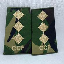 Charger l'image dans la galerie, CCF DPM Camo Rank Slides / Epaulette Pair Genuine British Army - NEW - The Militaria Shop